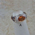 Silver rings with gemstones, diamonds and khanda / adi shakti symbols